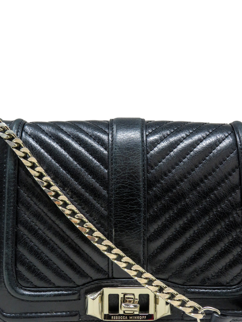 Bolso "Chevron Quilted Small Love Crossbody"