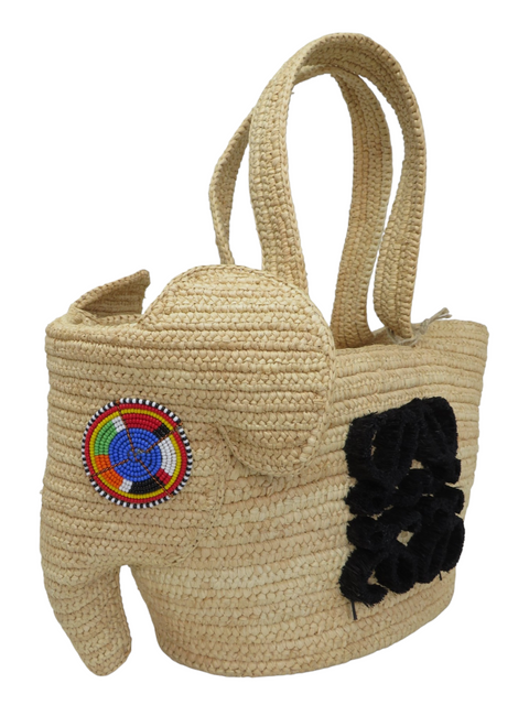 Bolso "LOEWE x Knot On My Planet Elephant Raffia Bag"