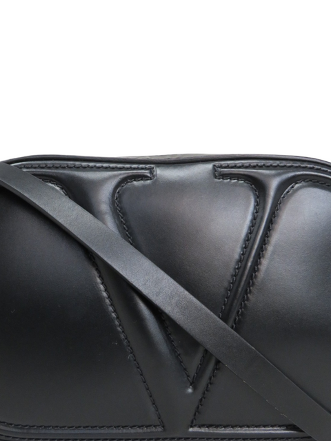 Bolso "Black VLogo Leather Camera Bag"