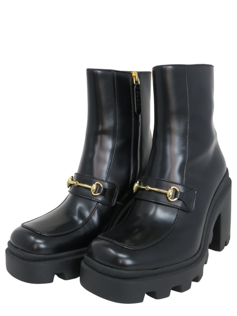 Botas "Horsebit Ankle Leather Boots"