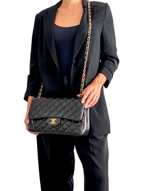 Bolso "Lambskin Classic Jumbo Double Flap Bag"