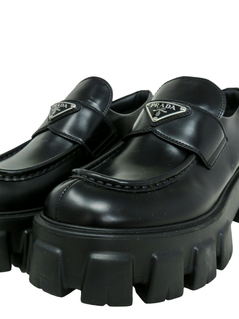 Mocasines "Brushed Leather Monolith Loafers"