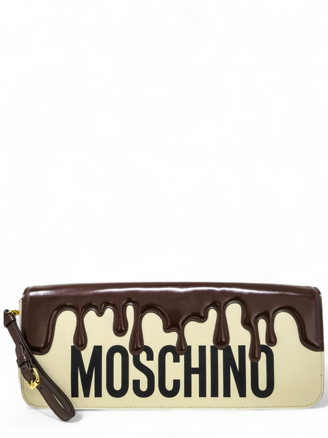 Bolso "Moschino Couture Chocolate Drip Clutch"
