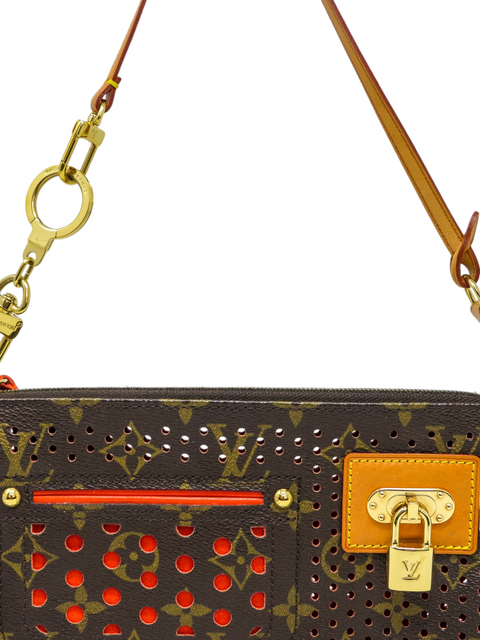 Bolso "Monogram Perforated Pochette Accessories"