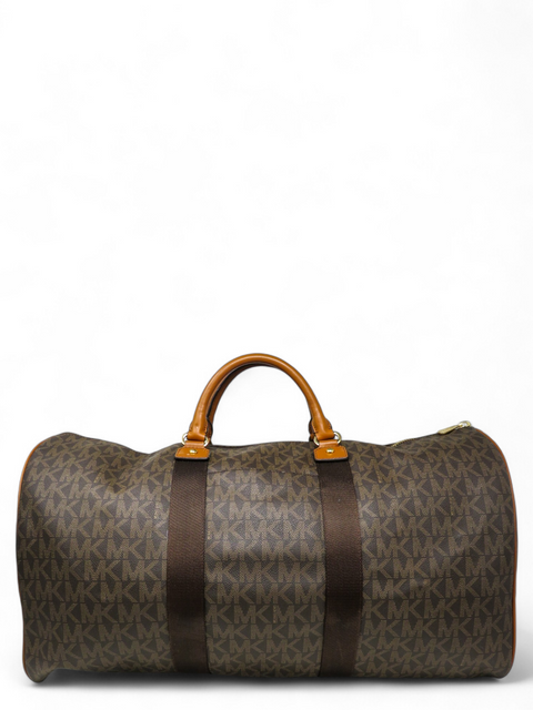 Maletín "Leather-Trimmed Coated Canvas Luggage and Travel Bag"