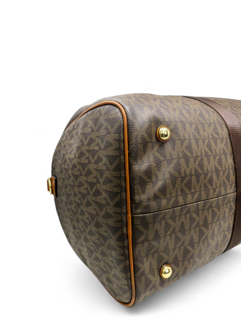 Maletín "Leather-Trimmed Coated Canvas Luggage and Travel Bag"