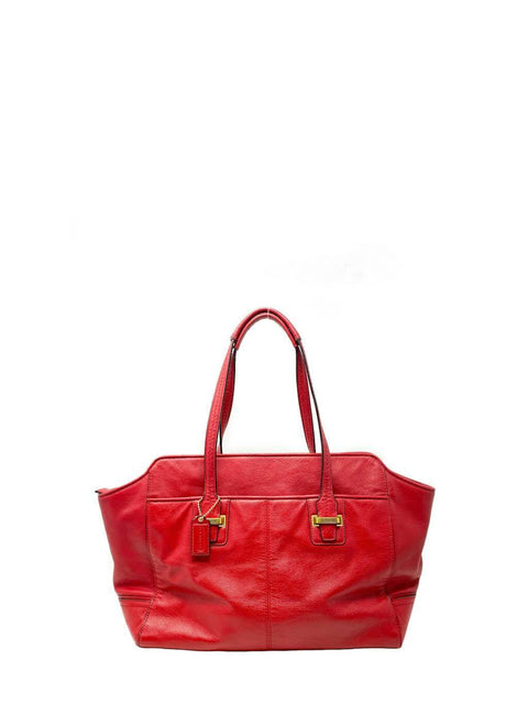 Cartera Coach Cuero Rojo