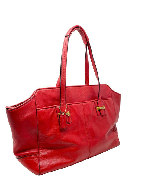 Cartera Coach Cuero Rojo