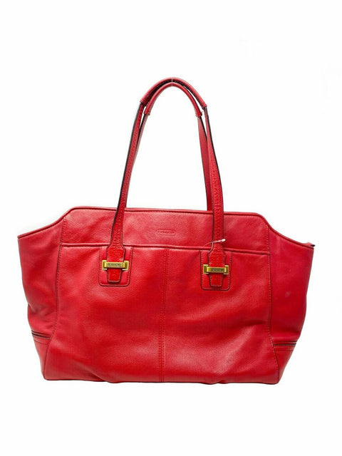 Cartera Coach Cuero Rojo