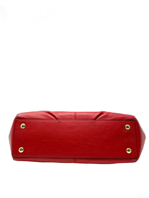 Cartera Coach Cuero Rojo