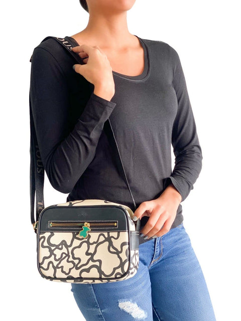 Cartera Beige y Negro