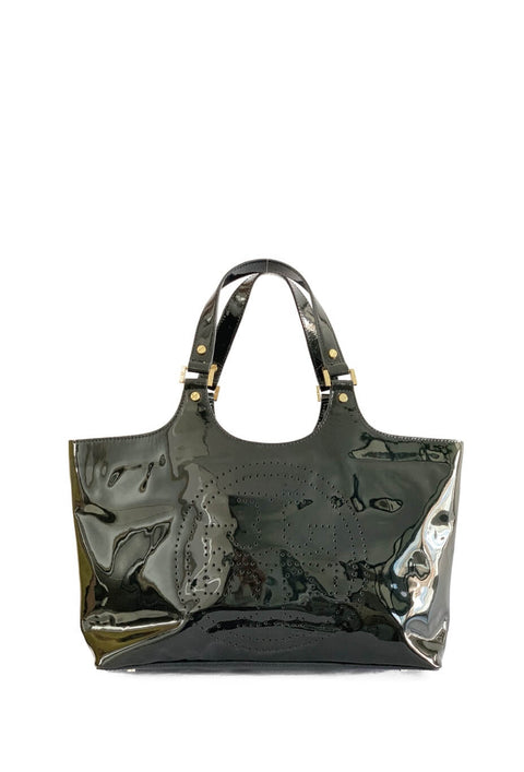 Cartera "Patent Perforated Bombe Tote"