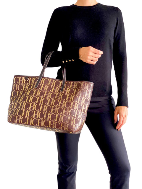 Bolso "Shopping Tote Monograma CH"