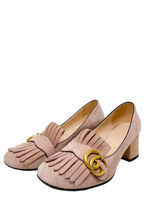 Tacones "Double G Suede Pumps"