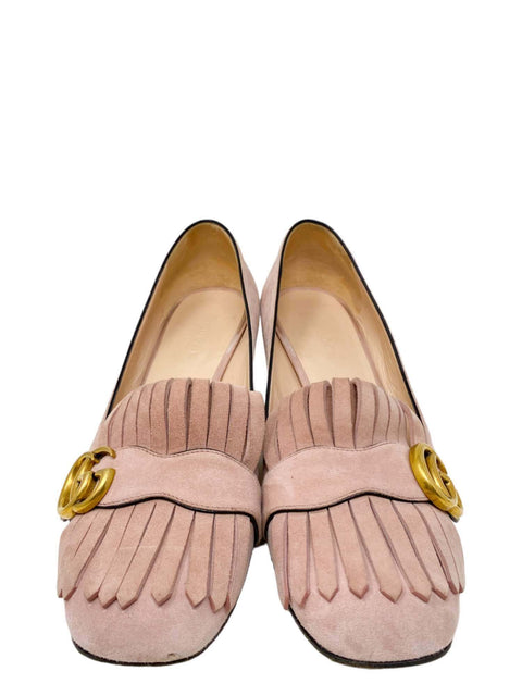 Tacones "Double G Suede Pumps"