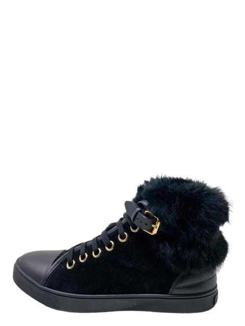 Tenis "Suede and Fur High Top Sneakers"