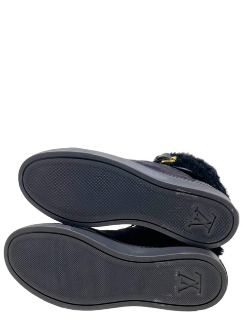 Tenis "Suede and Fur High Top Sneakers"