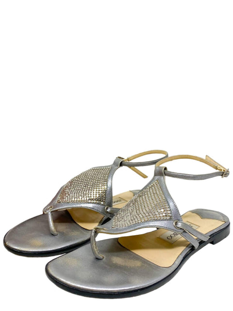 Sandalias Plateadas