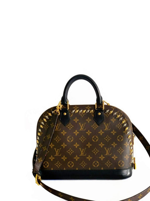 Cartera "Monogram Macassar Studded Alma"