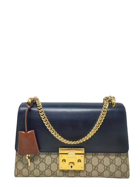 Cartera "GG Supreme Medium Padlock Shoulder Bag"