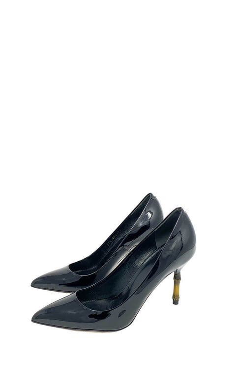 Tacones "Patent Leather Pointed-Toe Pumps"