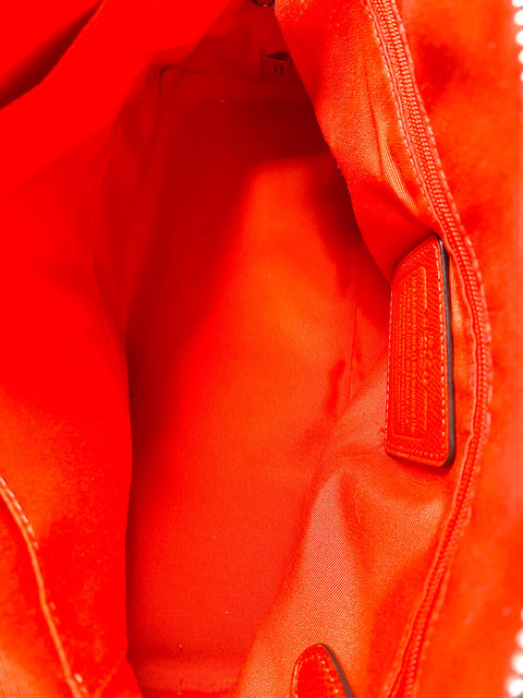 Cartera Café y Rojo
