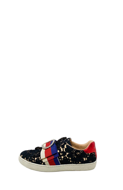 Tenis "Ace Crystal-Embellished Lace"