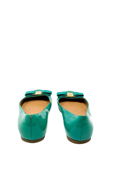 Baletas "Patent Leather Round-Toe Flats"