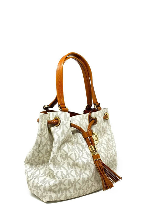 Cartera "Marina Large Signature PVC Gathered Tote"