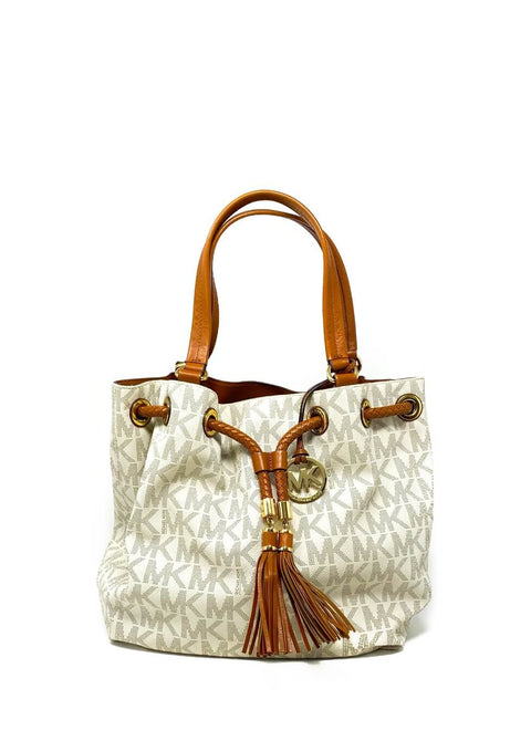 Cartera "Marina Large Signature PVC Gathered Tote"