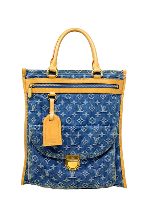 Bolso "Monogram Denim Sac Plat"