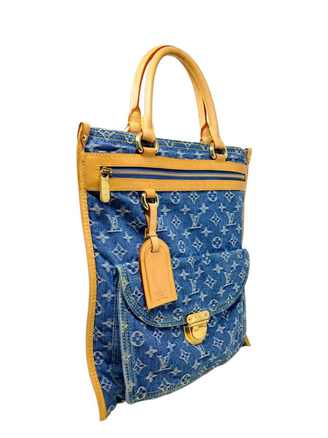 Bolso "Monogram Denim Sac Plat"