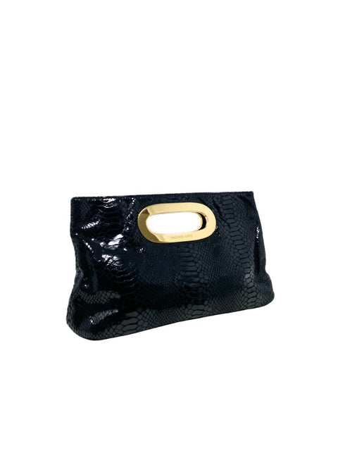 Cartera "Embossed Suede Clutch"