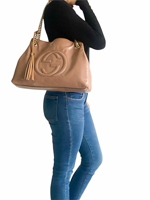 Cartera "Patent Soho Chain Tote"