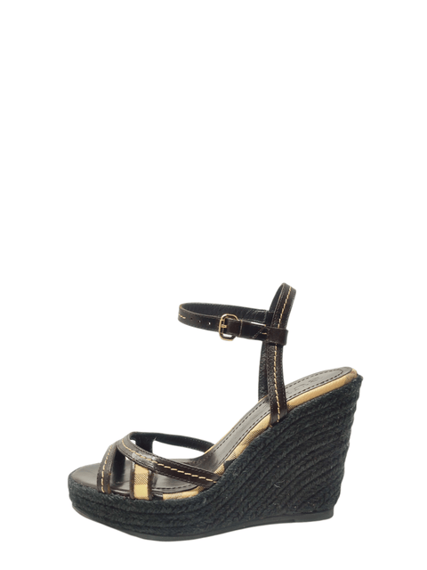 Sandalias "Nova Check Pattern Coated Canvas Espadrilles"