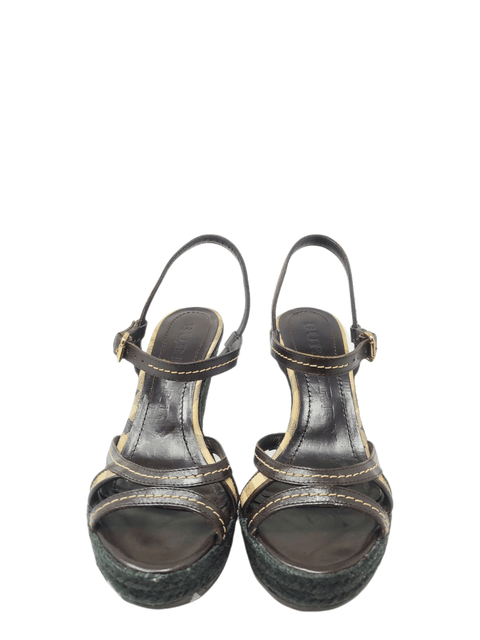 Sandalias "Nova Check Pattern Coated Canvas Espadrilles"