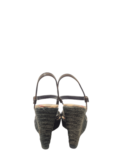 Sandalias "Nova Check Pattern Coated Canvas Espadrilles"