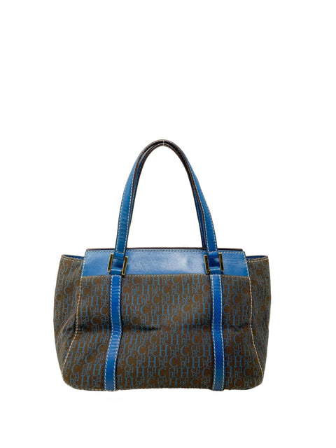 Cartera Marrón y Azul