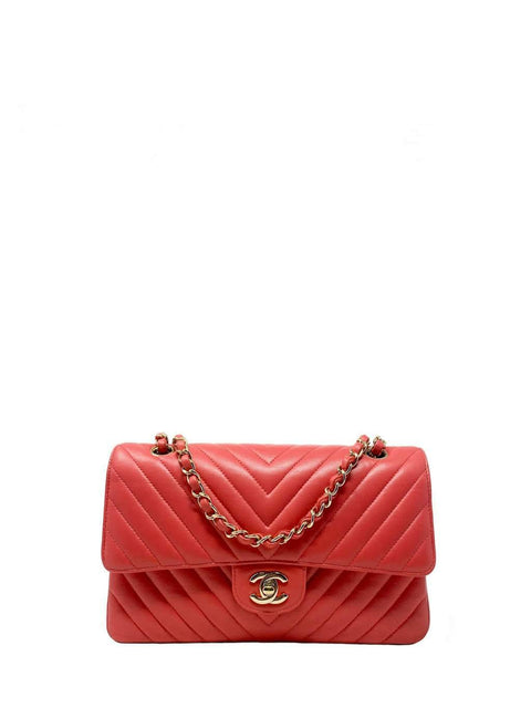 Cartera "Medium Chevron Double Flap Bag"