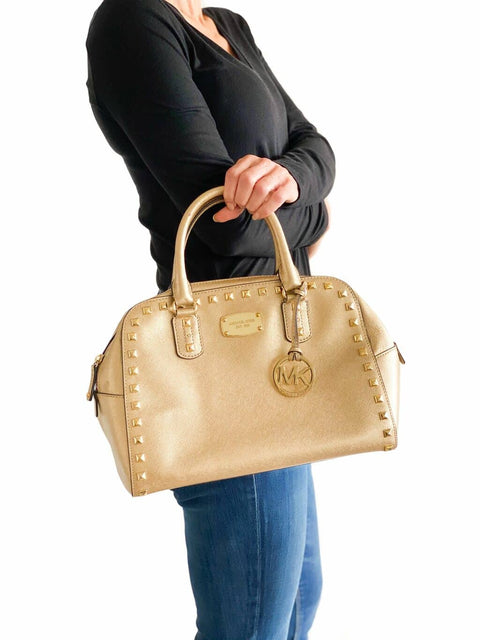 Cartera "Studded Handle Bag"