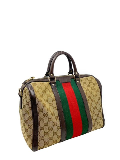 Cartera "GG Canvas Web Boston Bag"