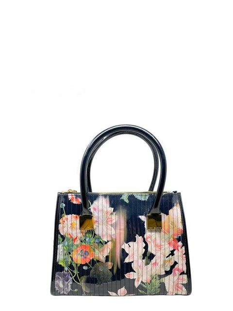 Cartera Negra Floral
