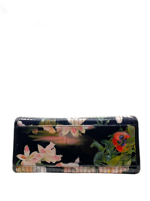Cartera Negra Floral