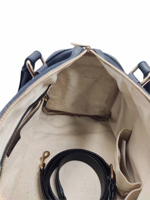 Cartera "Gucci Web Medium Leather Boston Bag"