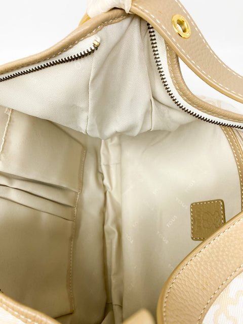 Cartera Beige