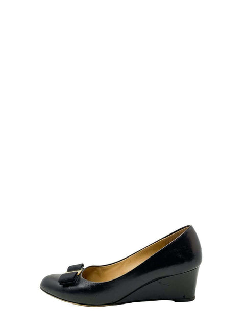 Tacones "Leather Bow Accents Pumps"