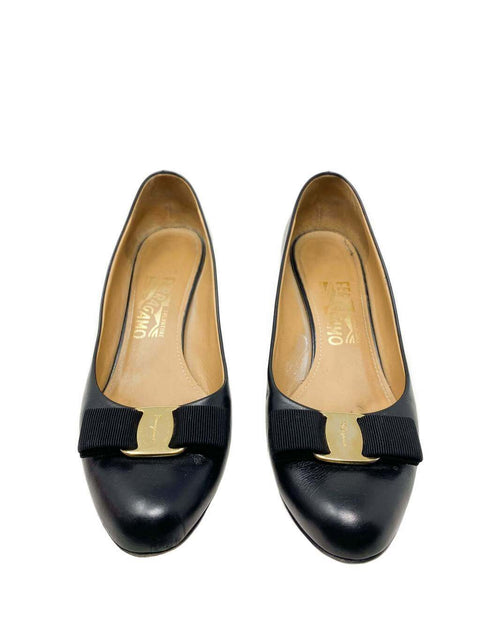 Tacones "Leather Bow Accents Pumps"