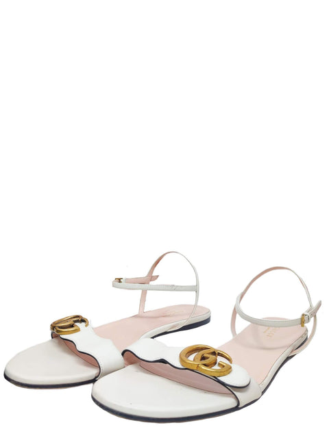 Sandalias "GG Logo Leather Sandals"