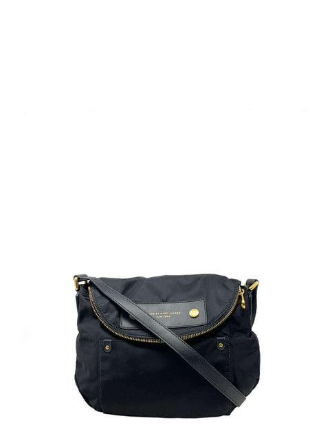 Cartera "Leather-Trimmed Nylon Crossbody"