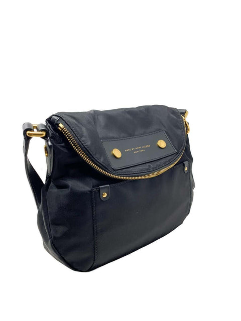 Cartera "Leather-Trimmed Nylon Crossbody"